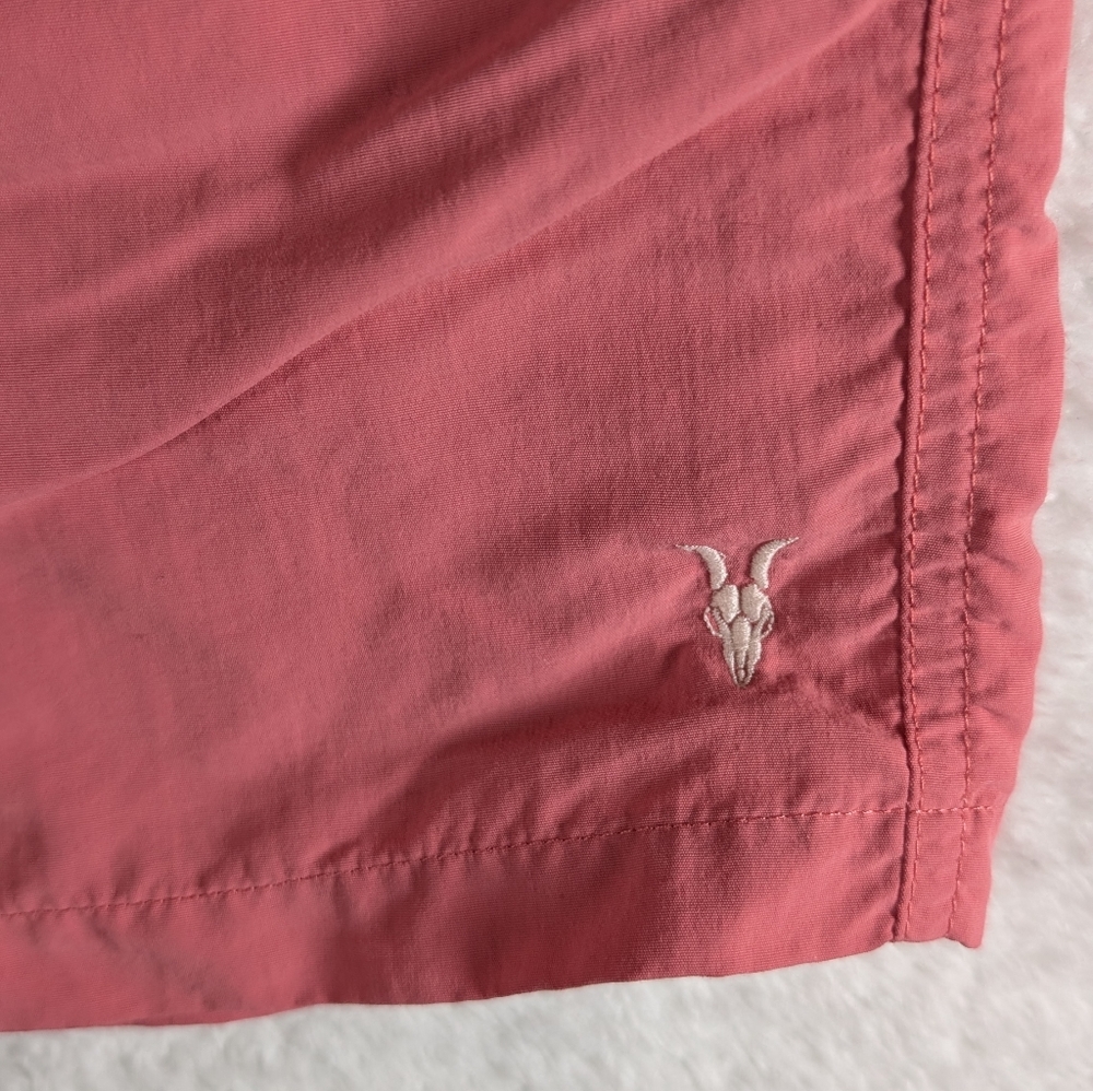 23-All Saints Mens Swim Shirt Vines Coral - Picture 5 of 7
